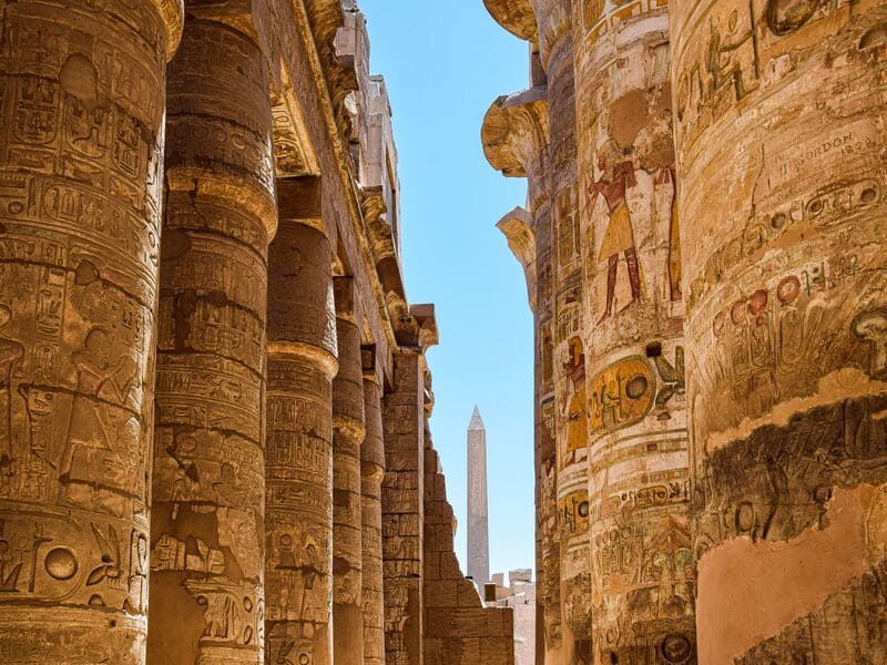 salle hypostyle temple karnak louxor