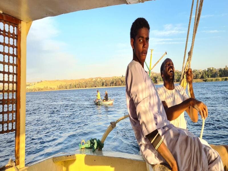 Equipage felouque bateau egyptien